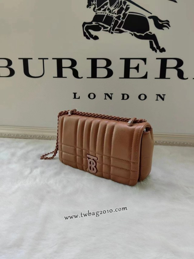 Burberry專門店新款絎縫時裝秀款Lola蘿拉包 巴寶莉皮革鏈條單肩斜挎女包 yxb1484